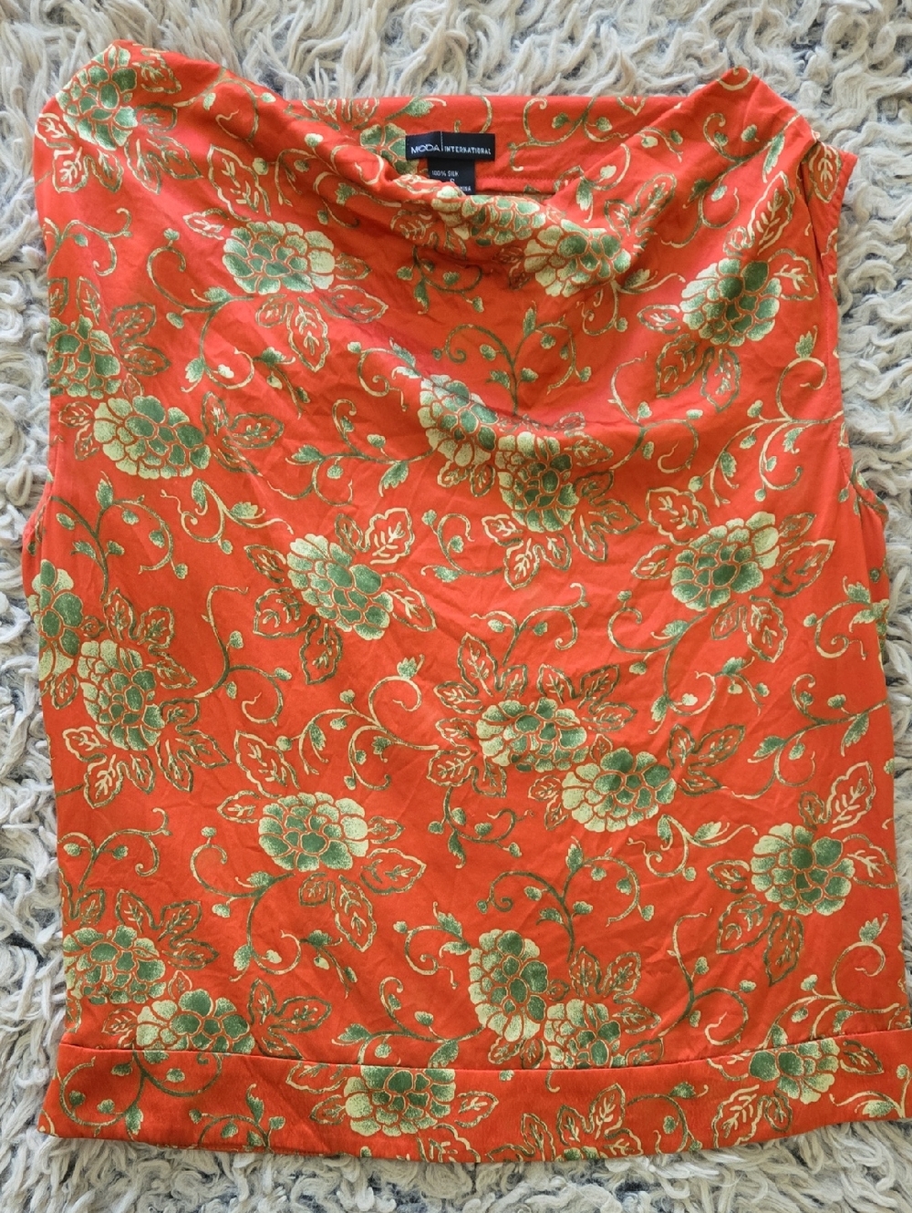Moda International Silk Floral Print  Blouse